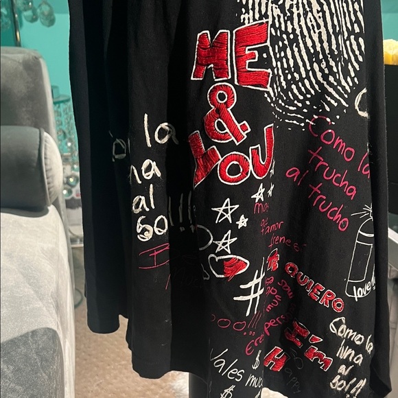 Disguise Black A-Line Skirt with Graphic Print - Picture 7 of 11